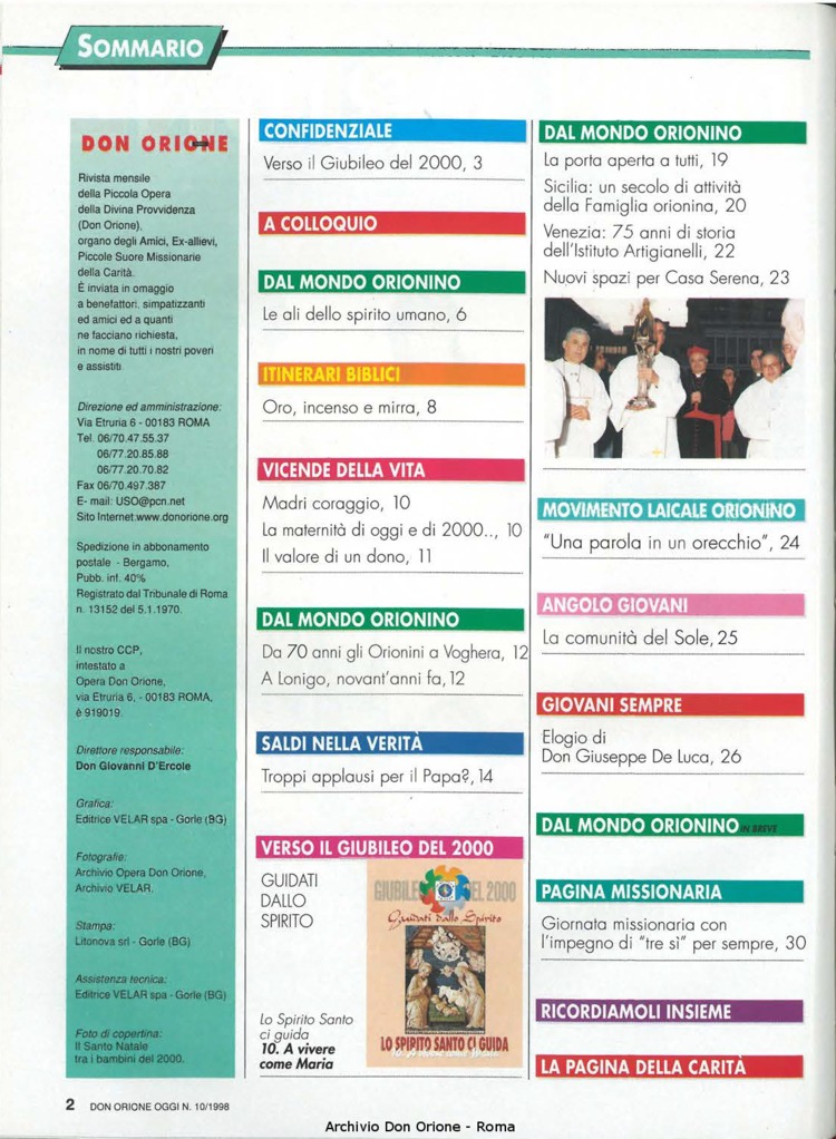 Don Orione oggi, 1998, 10, pagina 2