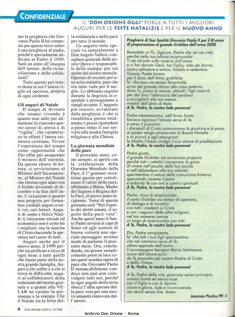 Don Orione oggi, 1998, 10, pagina 4