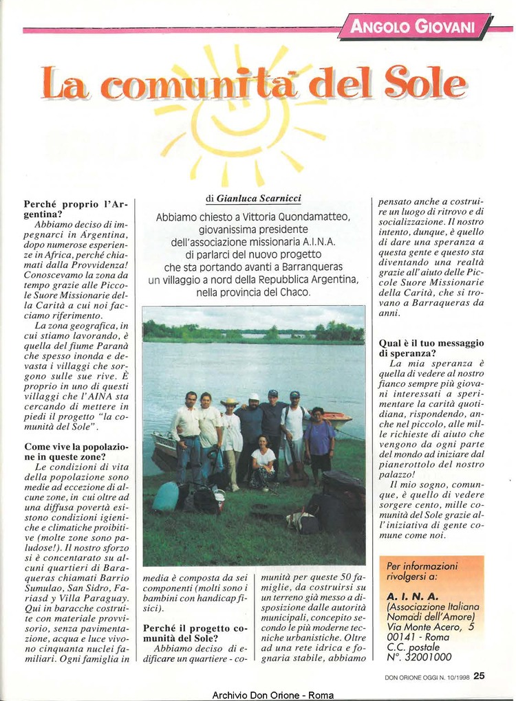 Don Orione oggi, 1998, 10, pagina 25