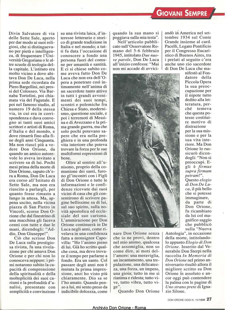 Don Orione oggi, 1998, 10, pagina 27
