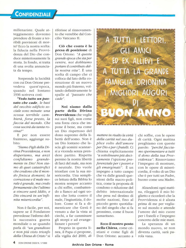 Don Orione oggi, 1999, 01, pagina 4