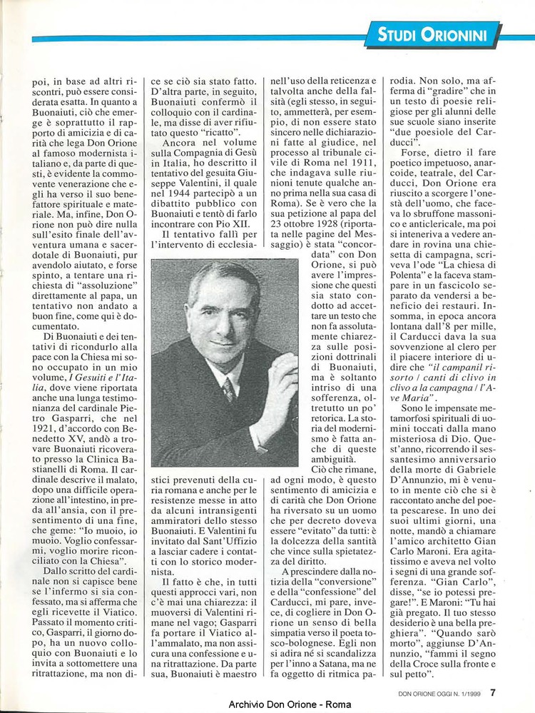 Don Orione oggi, 1999, 01, pagina 7