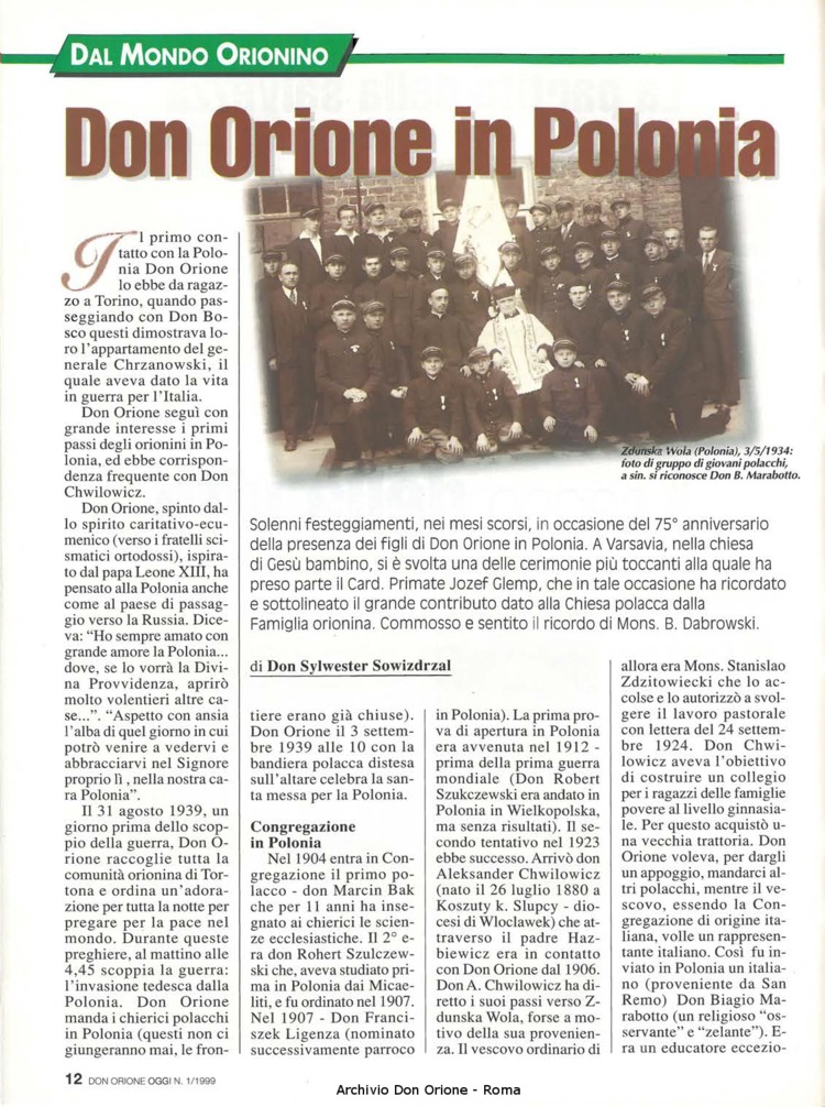 Don Orione oggi, 1999, 01, pagina 12