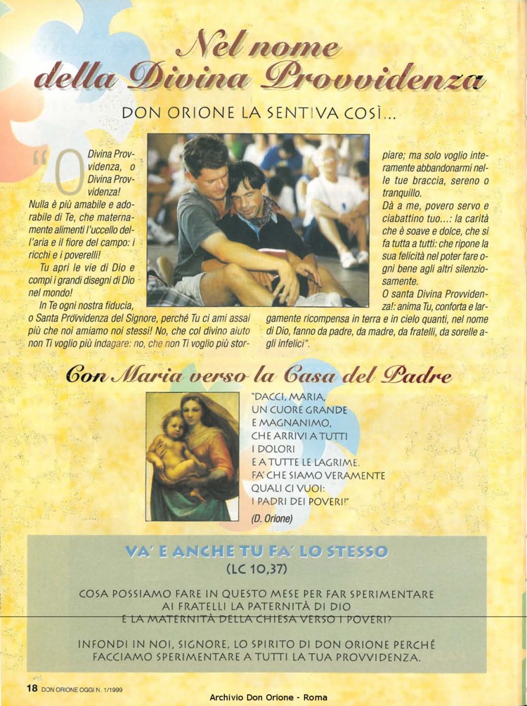 Don Orione oggi, 1999, 01, pagina 18