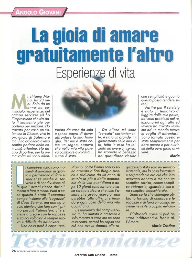 Don Orione oggi, 1999, 01, pagina 24