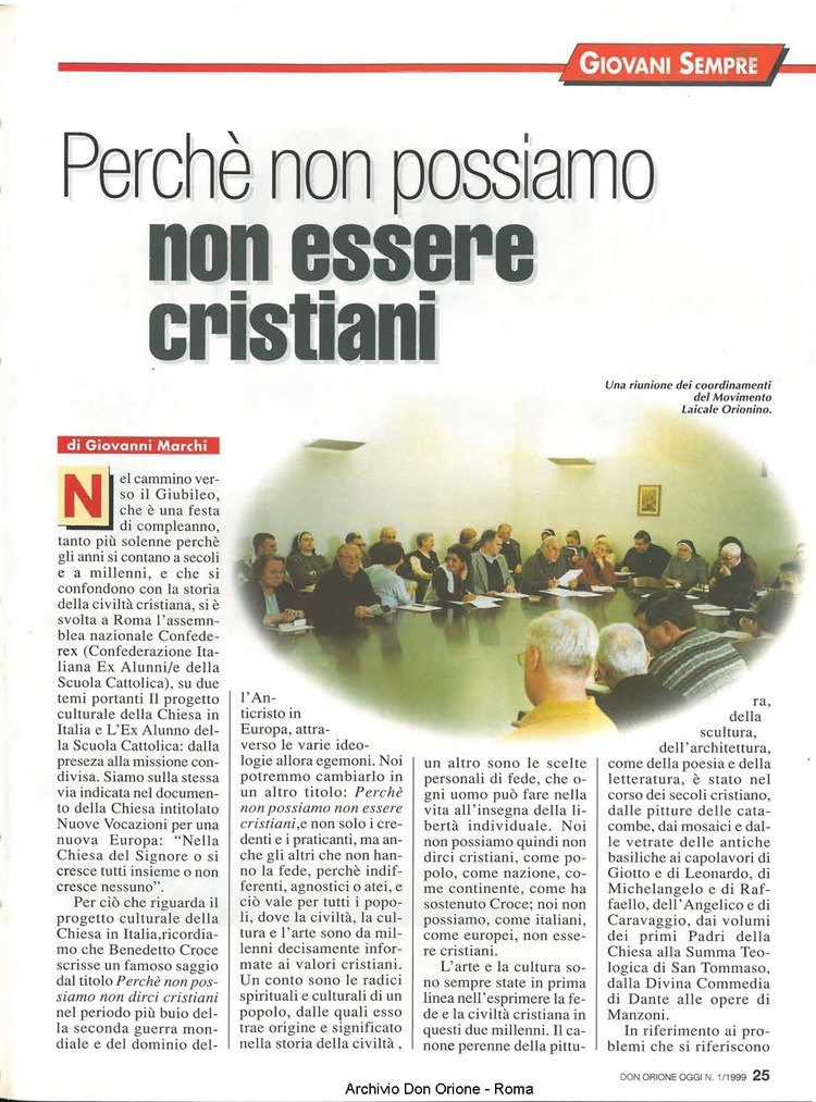 Don Orione oggi, 1999, 01, pagina 25