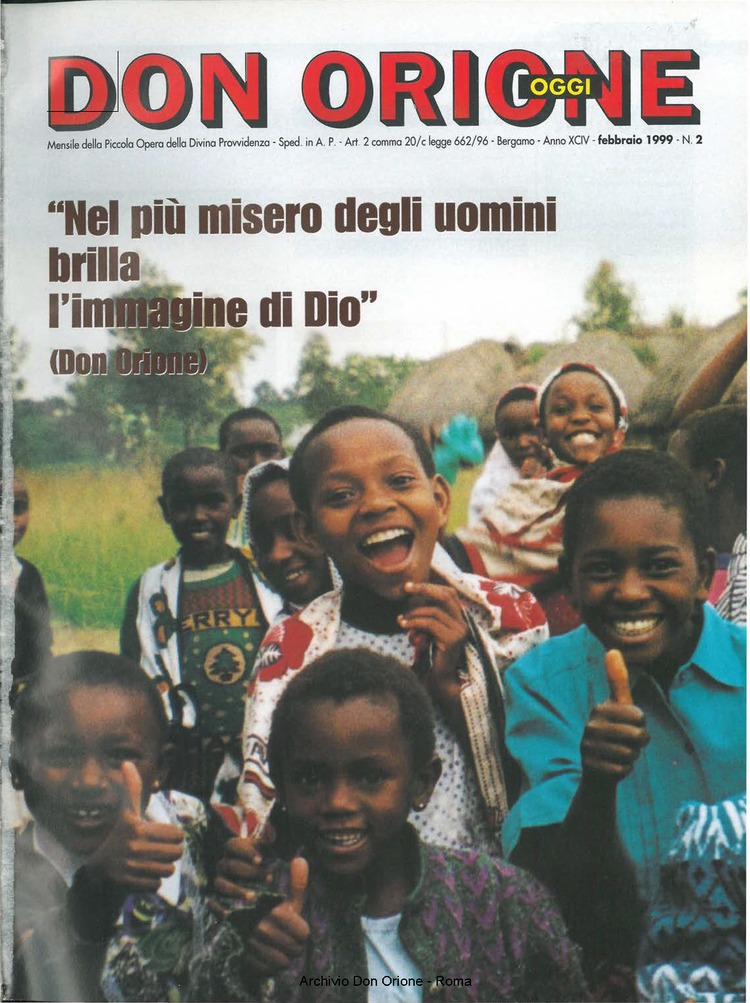 Don Orione oggi, 1999, 02, pagina 1