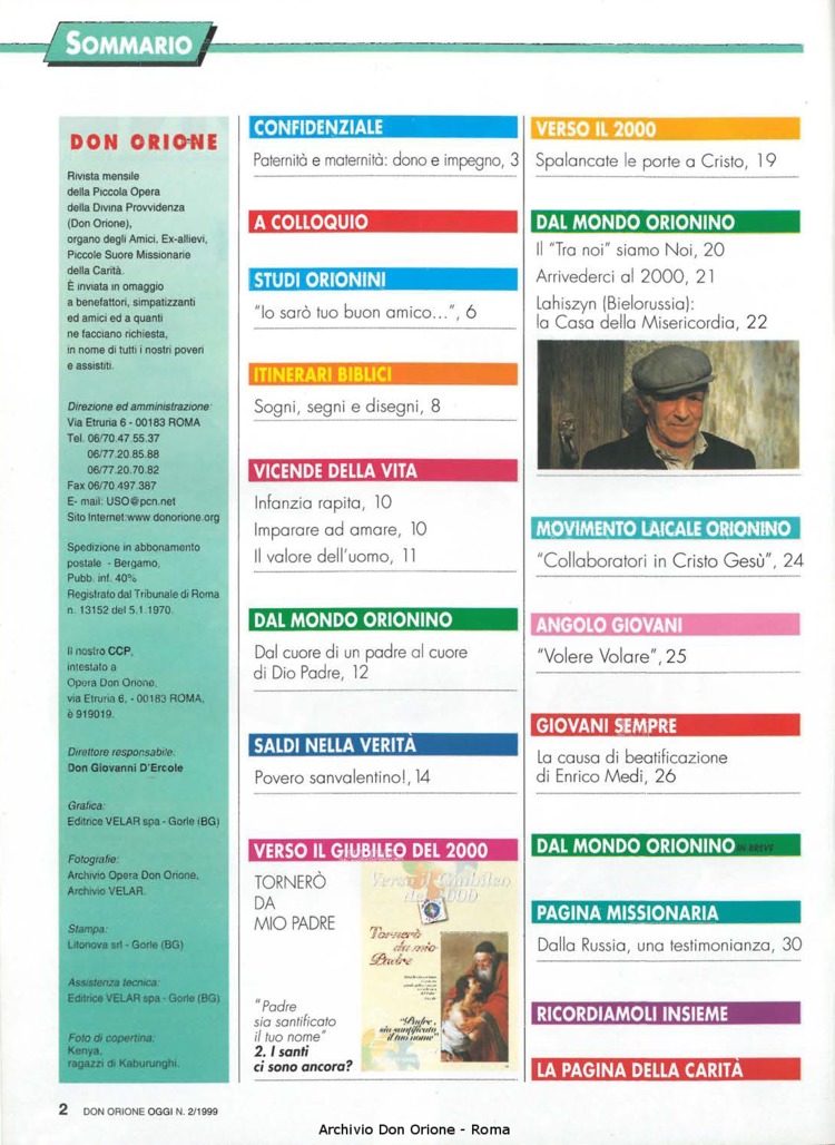 Don Orione oggi, 1999, 02, pagina 2