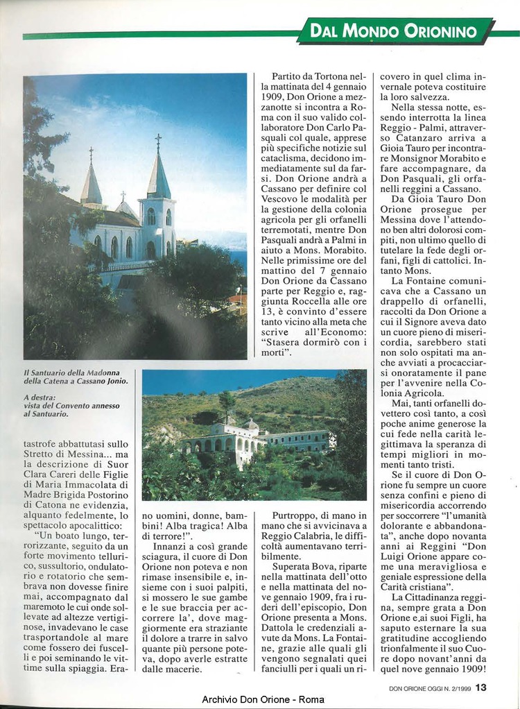 Don Orione oggi, 1999, 02, pagina 13