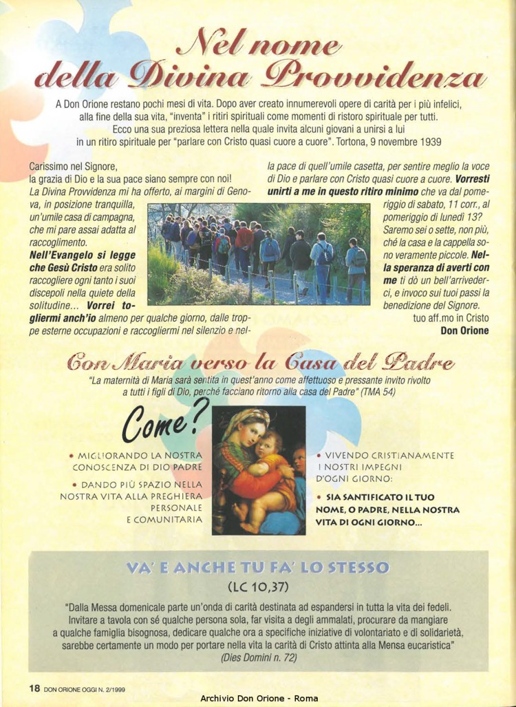 Don Orione oggi, 1999, 02, pagina 18