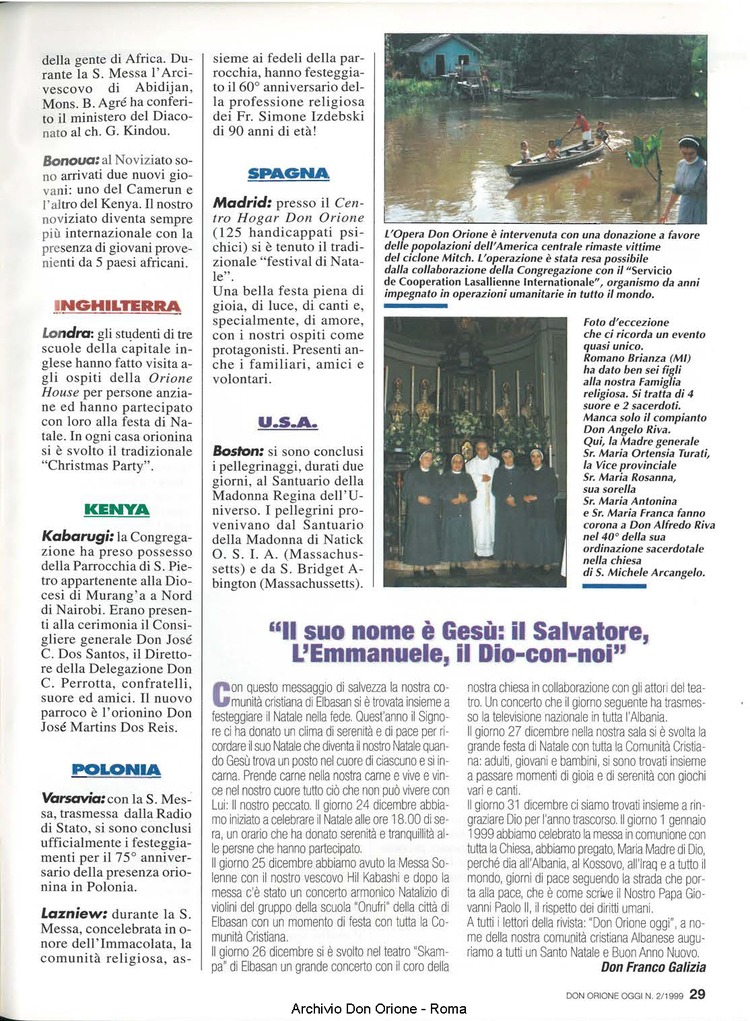 Don Orione oggi, 1999, 02, pagina 29
