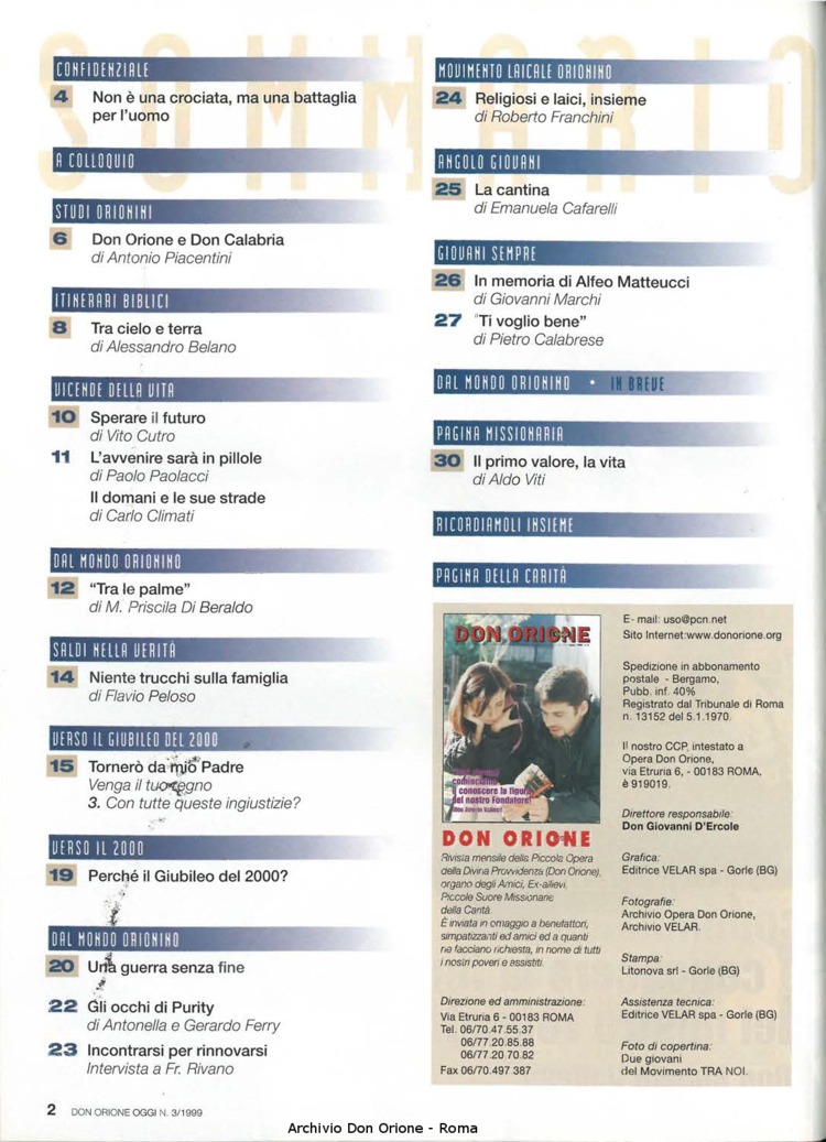 Don Orione oggi, 1999, 03, pagina 2