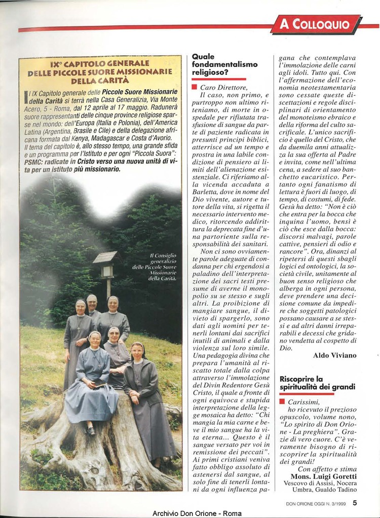 Don Orione oggi, 1999, 03, pagina 5