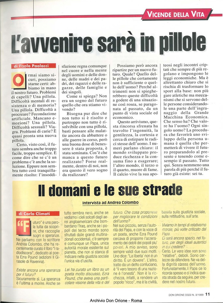 Don Orione oggi, 1999, 03, pagina 11