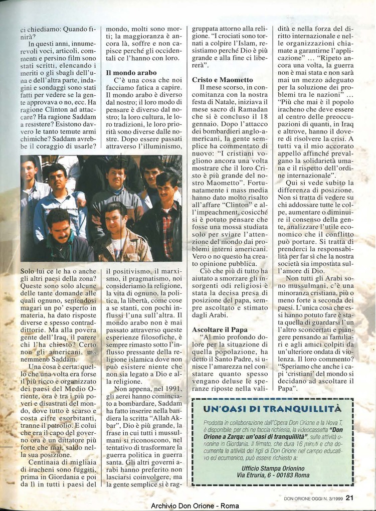 Don Orione oggi, 1999, 03, pagina 21