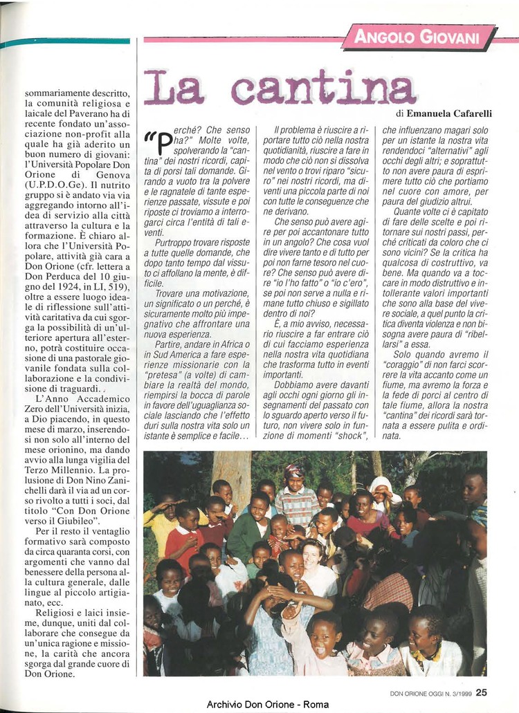 Don Orione oggi, 1999, 03, pagina 25
