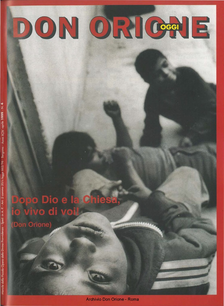 Don Orione oggi, 1999, 04, pagina 1
