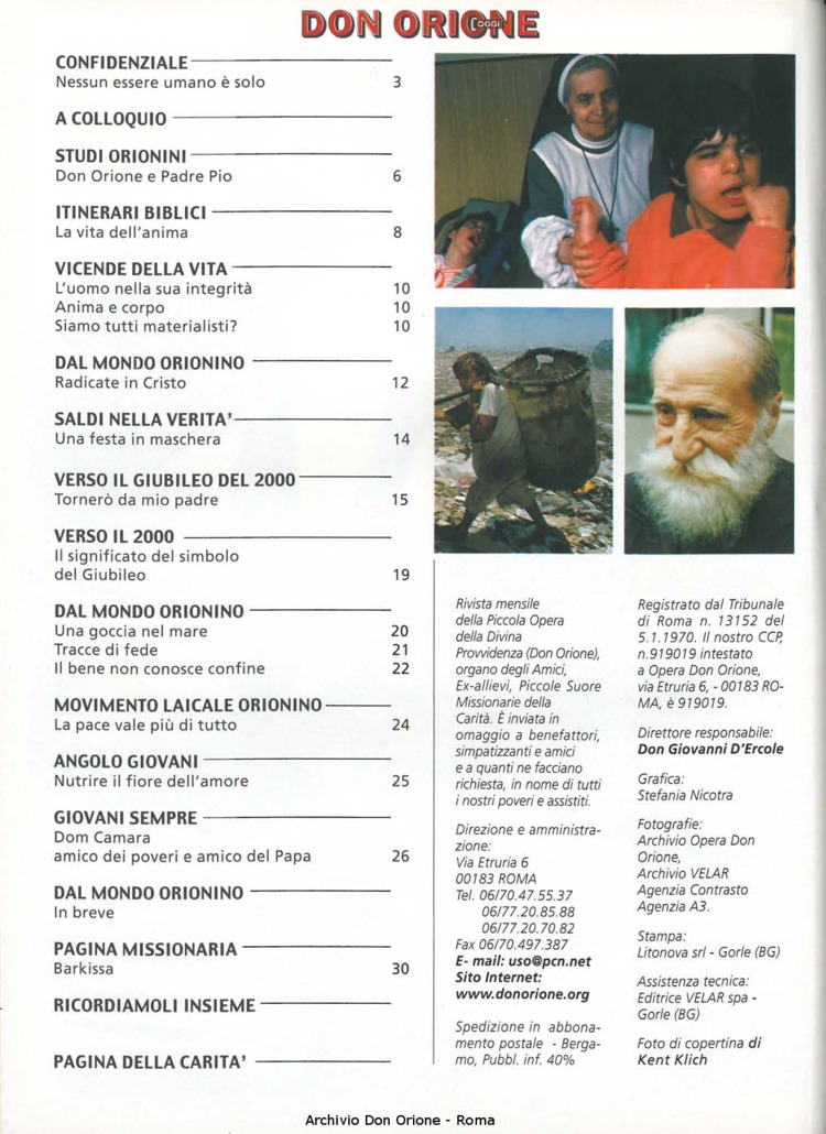 Don Orione oggi, 1999, 04, pagina 2