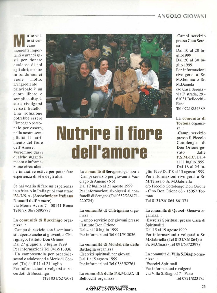 Don Orione oggi, 1999, 04, pagina 25