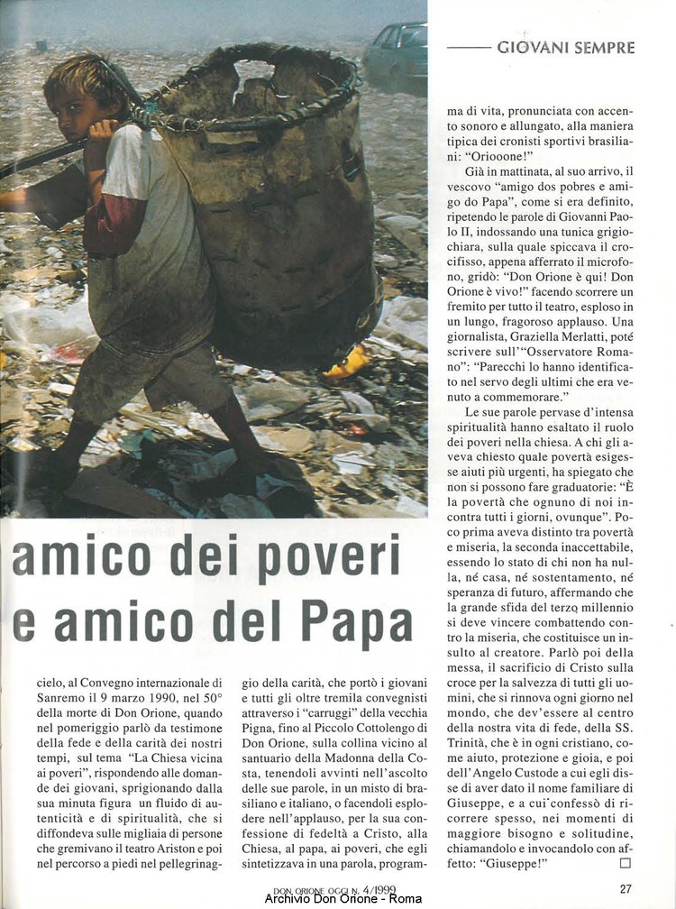 Don Orione oggi, 1999, 04, pagina 27