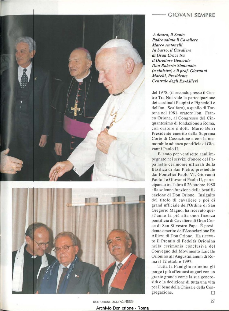 Don Orione oggi, 1999, 05, pagina 27