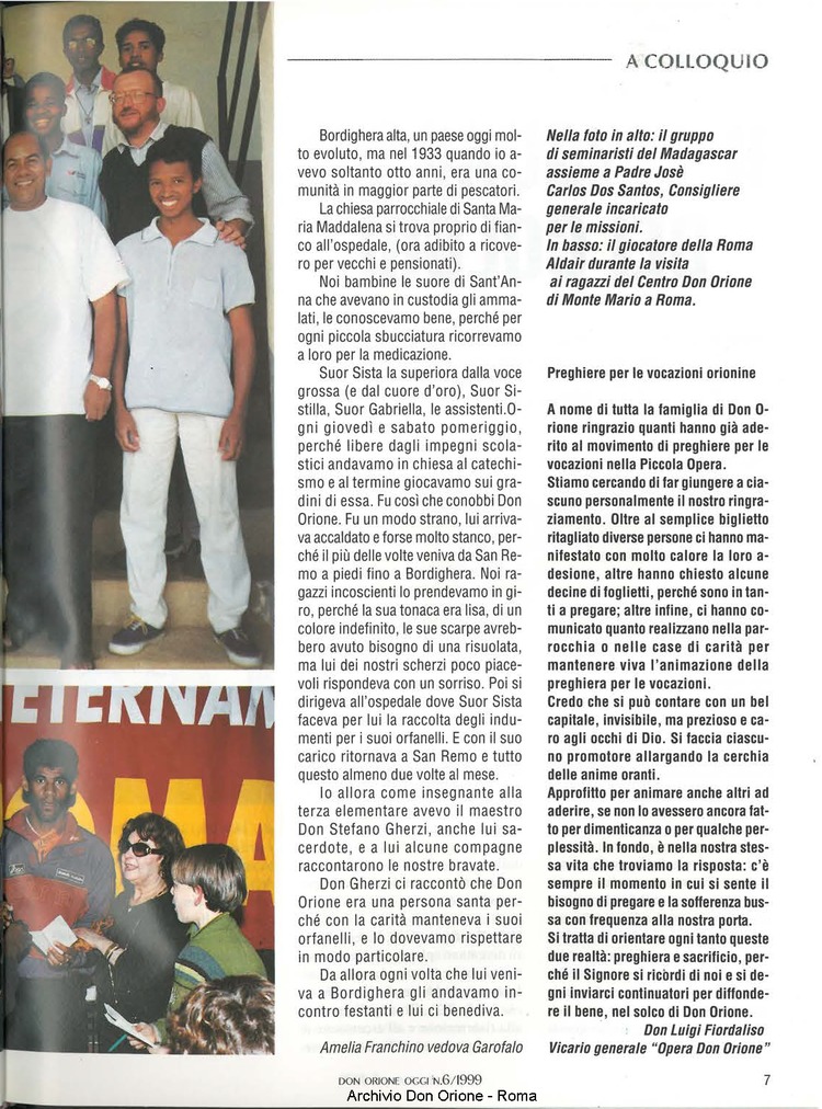 Don Orione oggi, 1999, 06, pagina 7