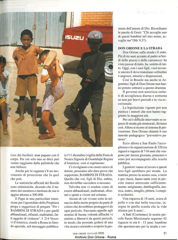 Don Orione oggi, 1999, 06, pagina 21