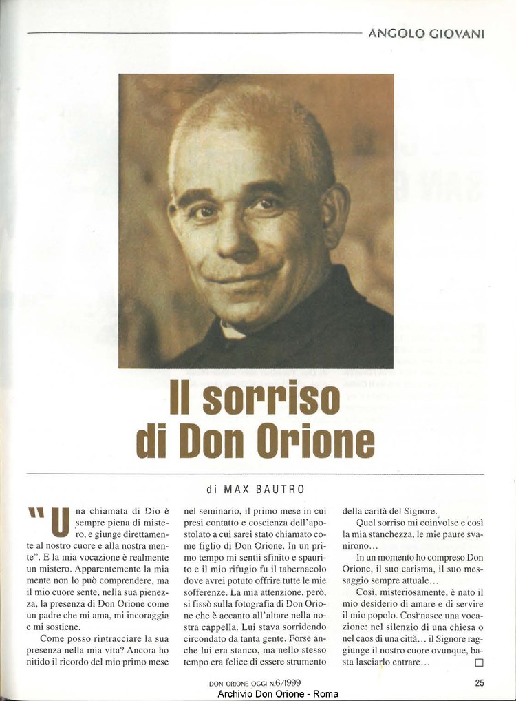 Don Orione oggi, 1999, 06, pagina 25