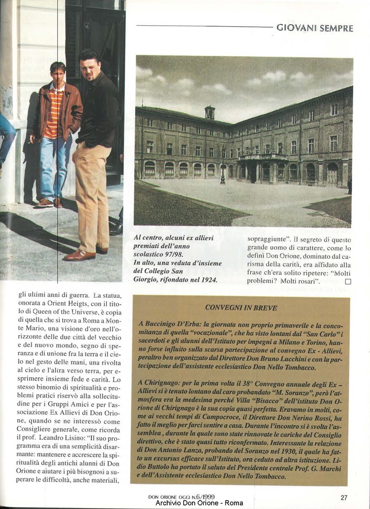 Don Orione oggi, 1999, 06, pagina 27