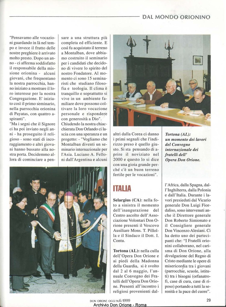 Don Orione oggi, 1999, 06, pagina 29