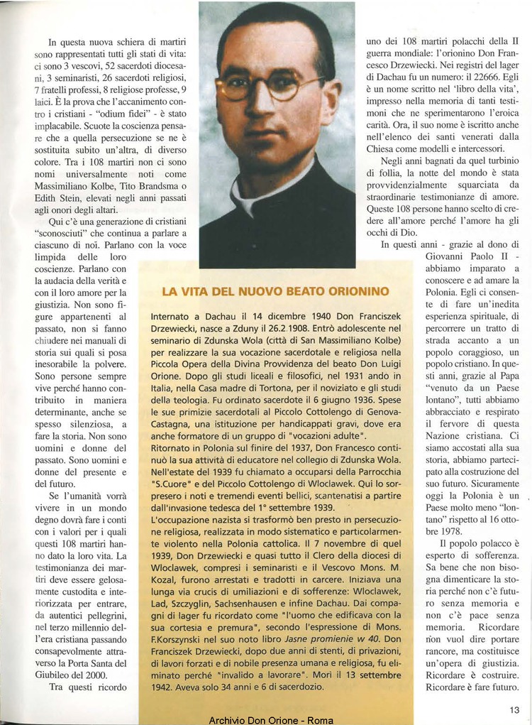 Don Orione oggi, 1999, 07, pagina 13