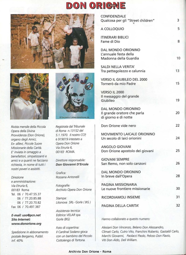 Don Orione oggi, 1999, 08, pagina 2