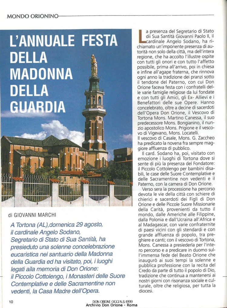 Don Orione oggi, 1999, 08, pagina 10
