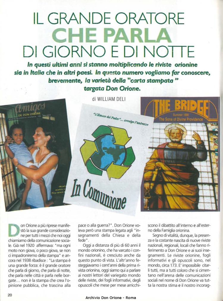 Don Orione oggi, 1999, 08, pagina 20