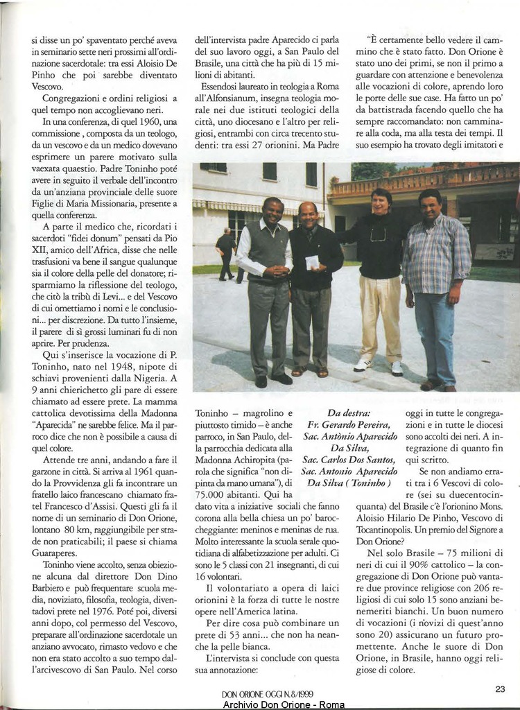 Don Orione oggi, 1999, 08, pagina 23