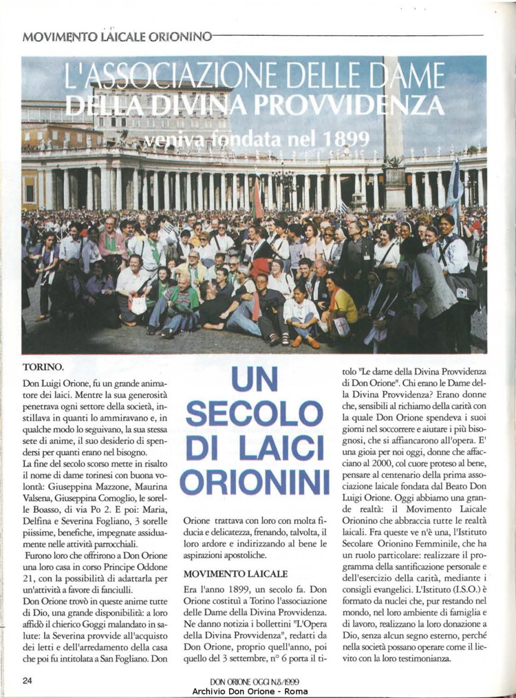 Don Orione oggi, 1999, 08, pagina 24