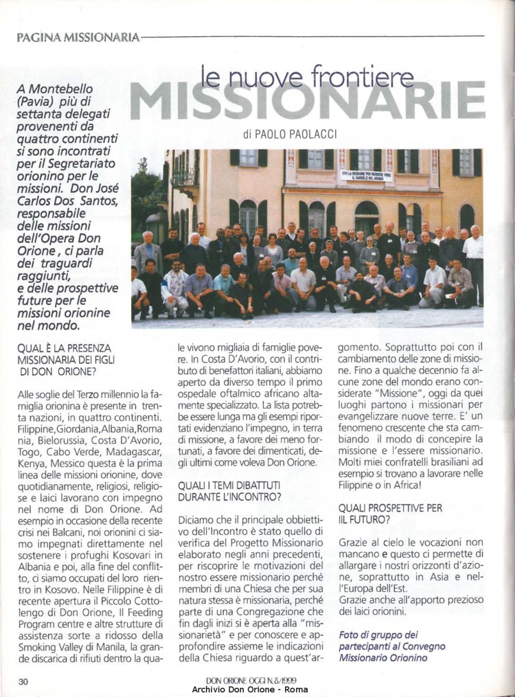 Don Orione oggi, 1999, 08, pagina 30