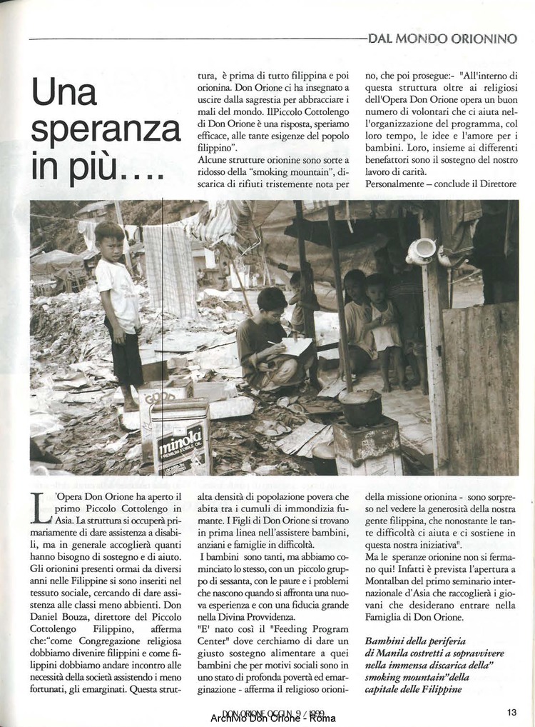 Don Orione oggi, 1999, 09, pagina 13