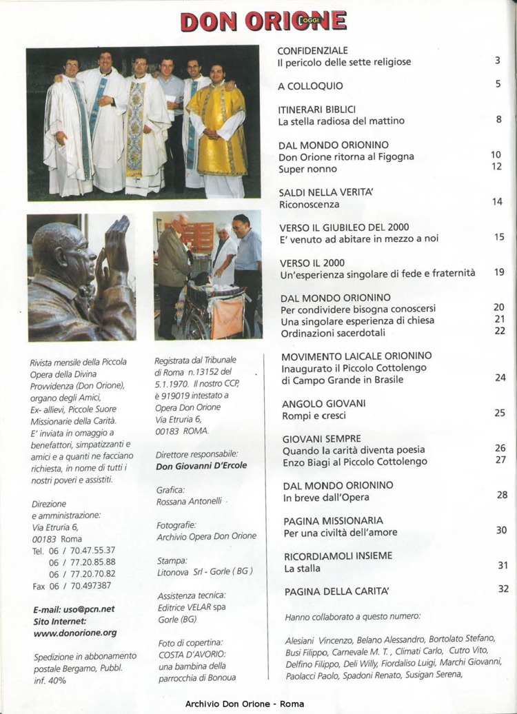 Don Orione oggi, 1999, 10, pagina 2
