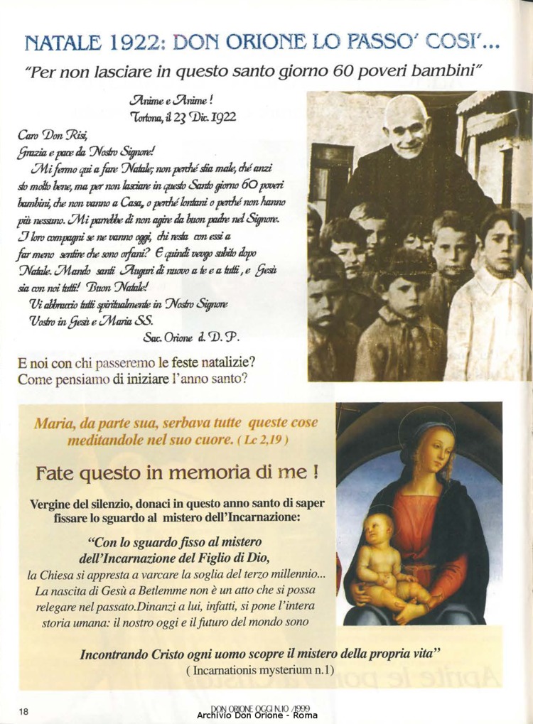 Don Orione oggi, 1999, 10, pagina 18