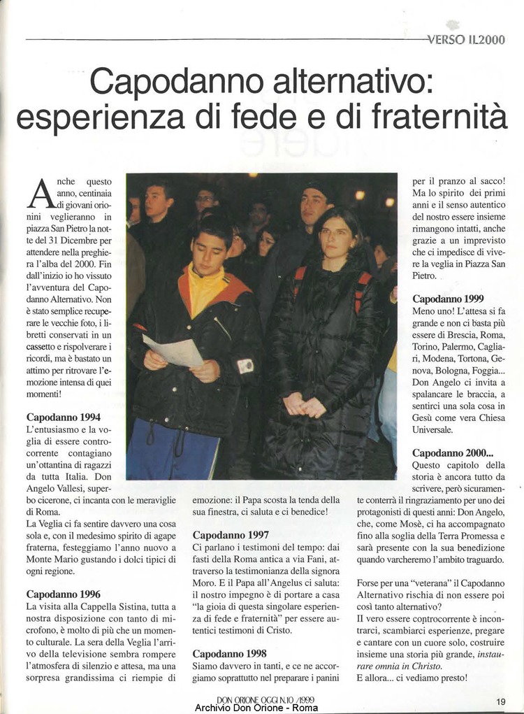 Don Orione oggi, 1999, 10, pagina 19