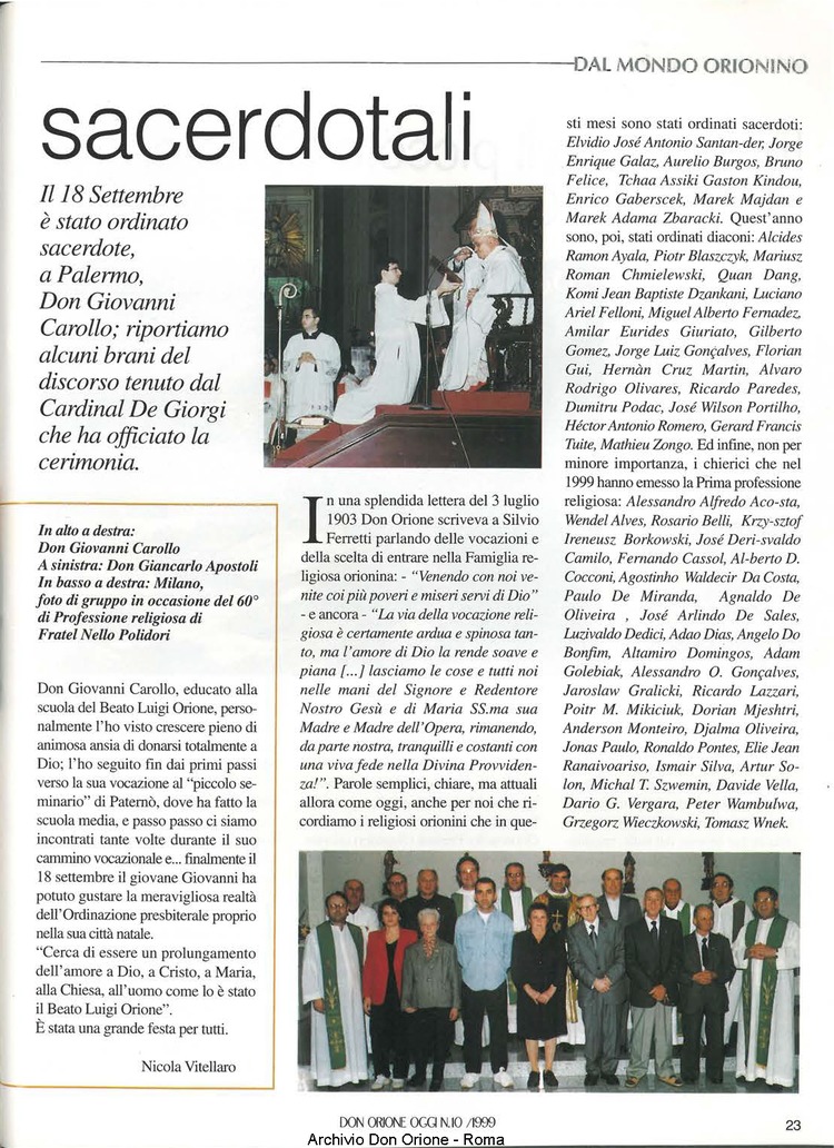 Don Orione oggi, 1999, 10, pagina 23