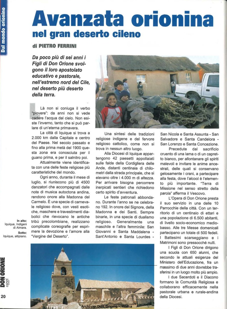 Don Orione oggi, 2000, 01, pagina 20