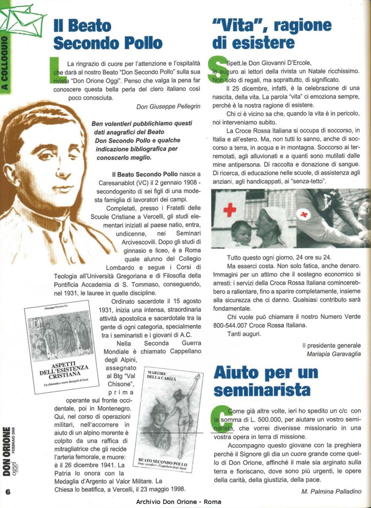Don Orione oggi, 2000, 02, pagina 6