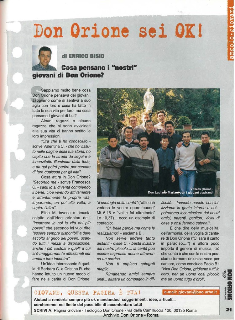 Don Orione oggi, 2000, 03, pagina 21