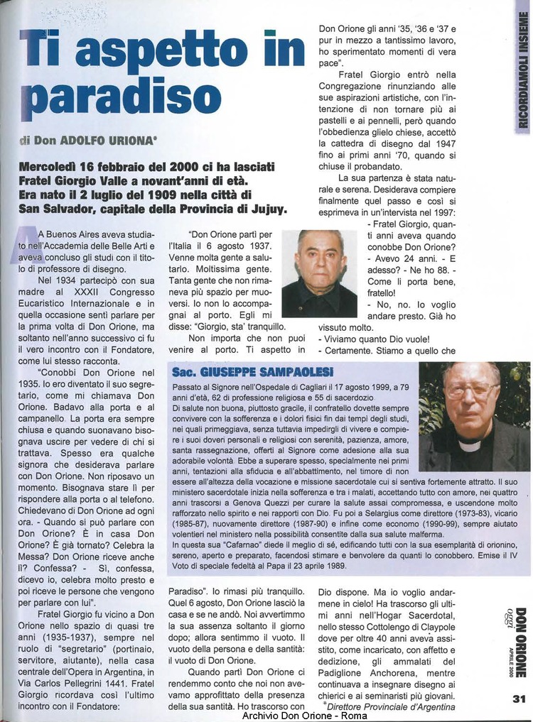 Don Orione oggi, 2000, 04, pagina 31