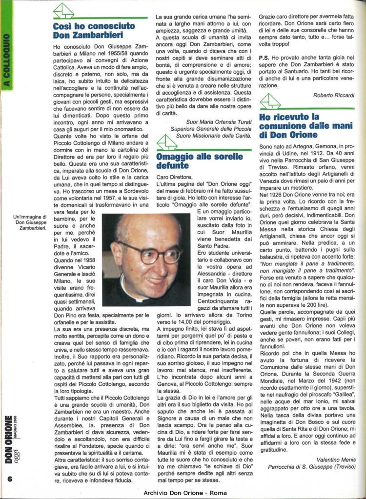Don Orione oggi, 2000, 05, pagina 6