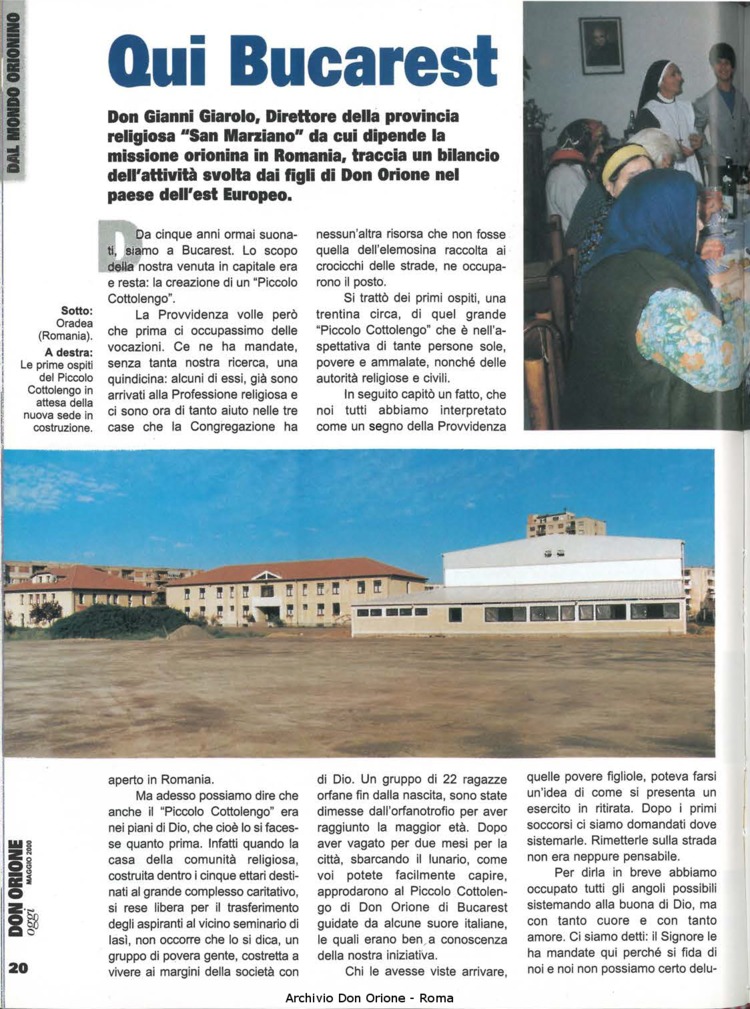 Don Orione oggi, 2000, 05, pagina 20