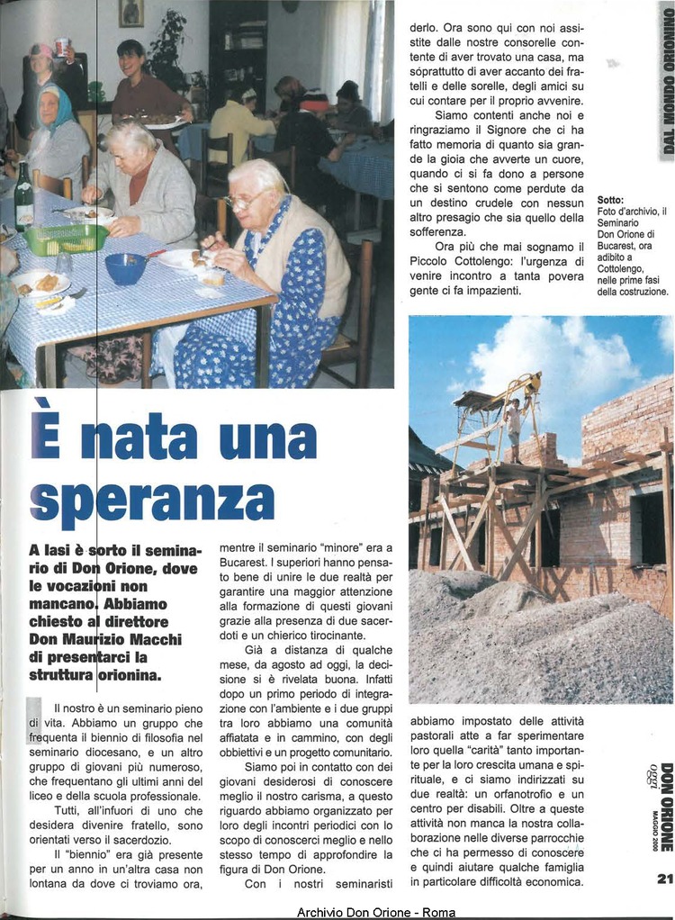 Don Orione oggi, 2000, 05, pagina 21
