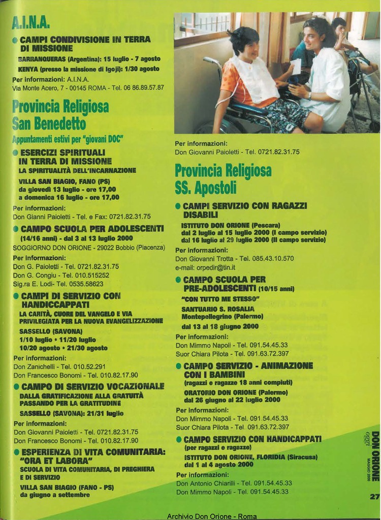 Don Orione oggi, 2000, 05, pagina 27
